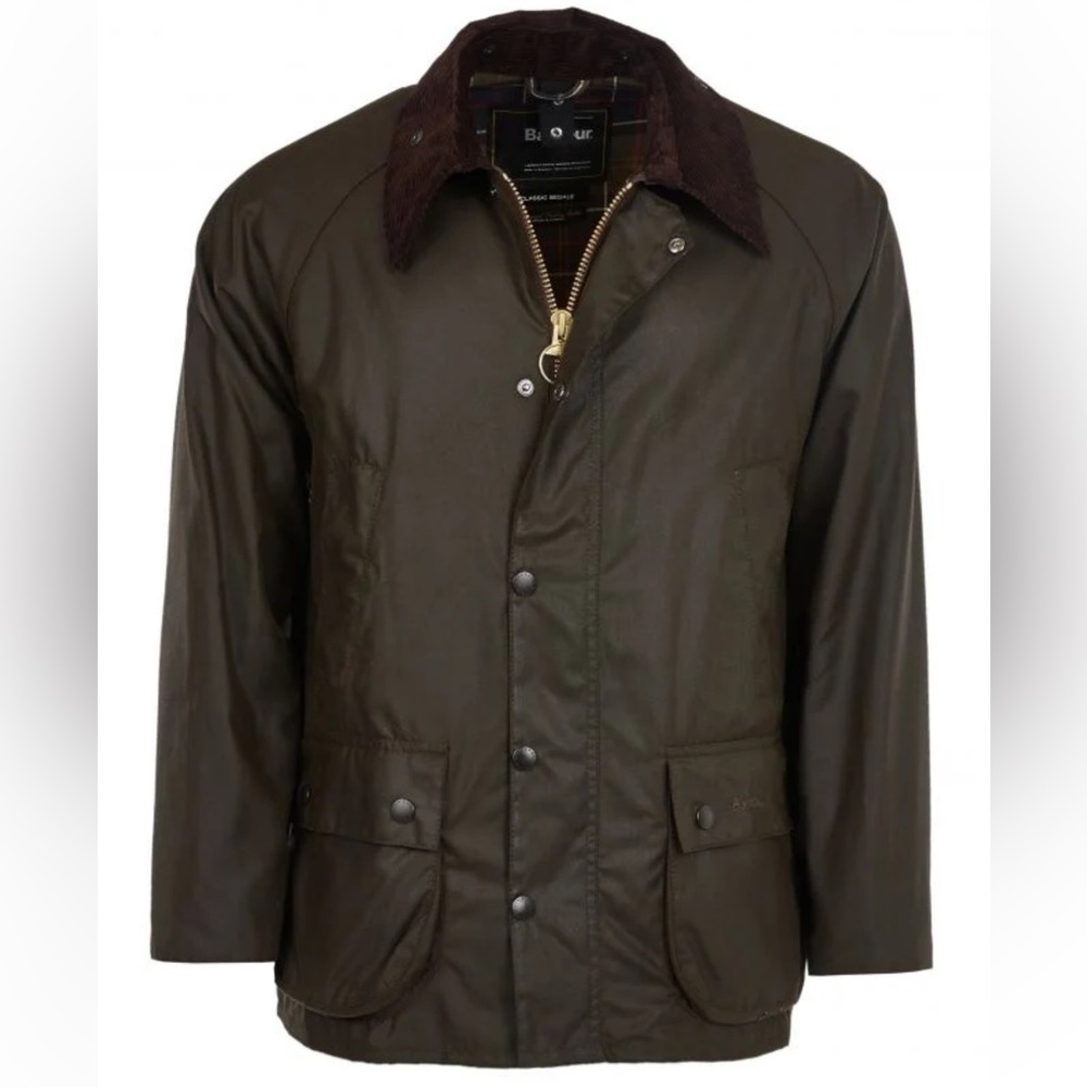 BARBOUR Classic Bedale Wax Jacket Olive size 40